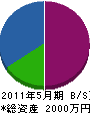 橋本工務店 貸借対照表 2011年5月期