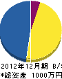 中村隆建設 貸借対照表 2012年12月期