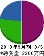 松尾電設 貸借対照表 2010年9月期