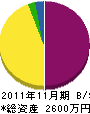 日本グリーンサービス 貸借対照表 2011年11月期