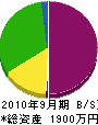 小川塗装店 貸借対照表 2010年9月期