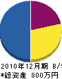 江藤建設 貸借対照表 2010年12月期