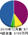 日本冷暖房サービス 貸借対照表 2010年12月期