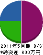 坂井土木 貸借対照表 2011年5月期