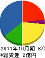 岩田設備工業 貸借対照表 2011年10月期