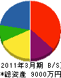 濱井工務店 貸借対照表 2011年3月期