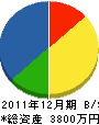 堀井建設工業 貸借対照表 2011年12月期