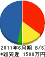 山田土建 貸借対照表 2011年6月期