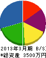 武田電設 貸借対照表 2013年3月期