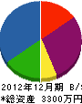 松友塗装 貸借対照表 2012年12月期