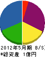 早川建設 貸借対照表 2012年5月期