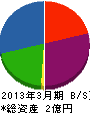 富士グラウト工業 貸借対照表 2013年3月期