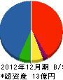 富士電気興業 貸借対照表 2012年12月期