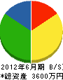 岡島ボイラ冷凍空調 貸借対照表 2012年6月期