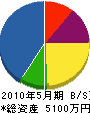 長谷川電気工事 貸借対照表 2010年5月期
