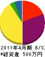 渡辺電工 貸借対照表 2011年4月期