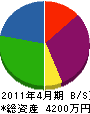 田尻 貸借対照表 2011年4月期