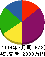 岡本工業 貸借対照表 2009年7月期