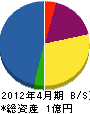 田中電気工業所 貸借対照表 2012年4月期
