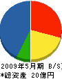 沼田土建 貸借対照表 2009年5月期