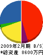 高橋電設 貸借対照表 2009年2月期