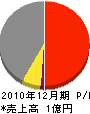 桝田組 損益計算書 2010年12月期