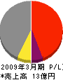熊野舗道工業 損益計算書 2009年3月期