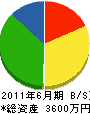 岡島ボイラ冷凍空調 貸借対照表 2011年6月期