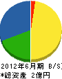 藤永建設 貸借対照表 2012年6月期