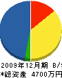 津田甚建設 貸借対照表 2009年12月期