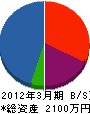 リビング幸和 貸借対照表 2012年3月期