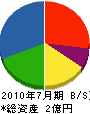 斎藤工務店 貸借対照表 2010年7月期