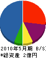 銚子塚建設 貸借対照表 2010年5月期