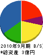 古川組 貸借対照表 2010年9月期