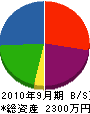 福寿造園土木 貸借対照表 2010年9月期