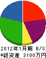 豊島造園 貸借対照表 2012年1月期