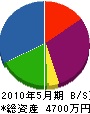 柳川設備 貸借対照表 2010年5月期