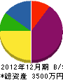 笠井工業 貸借対照表 2012年12月期