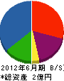昭和商工 貸借対照表 2012年6月期