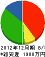 庄栄土木 貸借対照表 2012年12月期