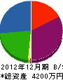 田川設備 貸借対照表 2012年12月期