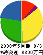 竹本組 貸借対照表 2008年5月期