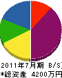 野村総建 貸借対照表 2011年7月期