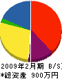 谷中電業社 貸借対照表 2009年2月期