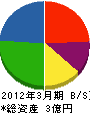 栄高産業 貸借対照表 2012年3月期