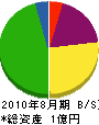 丸田組 貸借対照表 2010年8月期