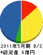 武田建設 貸借対照表 2011年5月期