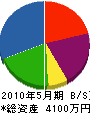 川染土木工事 貸借対照表 2010年5月期
