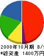 助川組 貸借対照表 2008年10月期