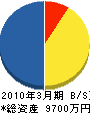 横浜日空 貸借対照表 2010年3月期